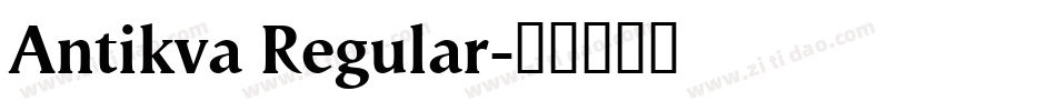 Antikva Regular字体转换